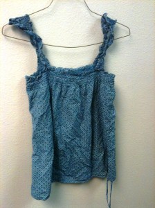 shirt-to-apron Shirt, soon to become an apron